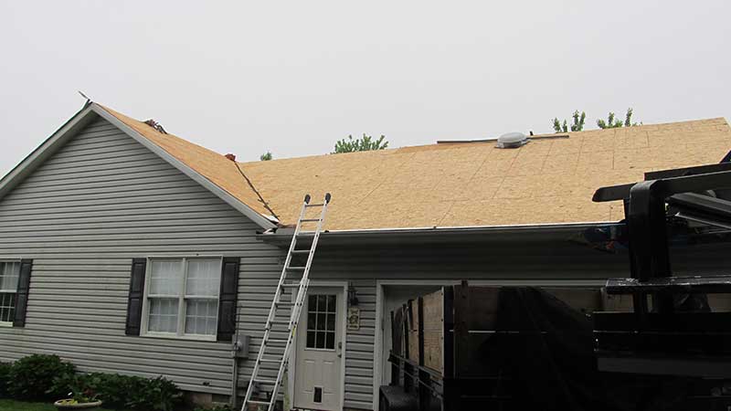new roof before