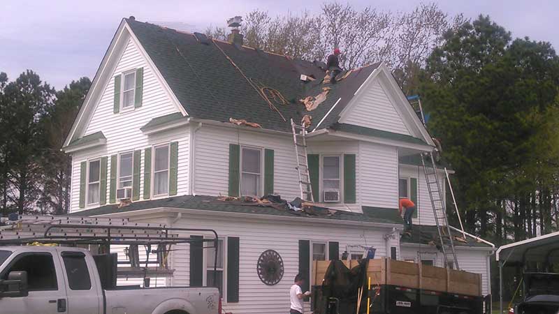 new roof and shutters during